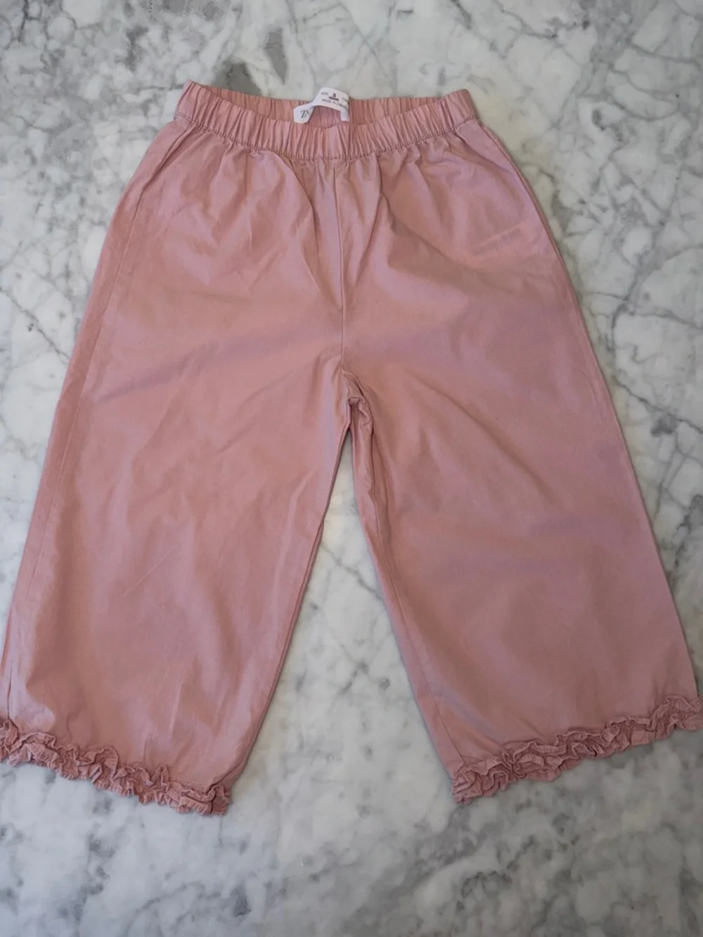 Zara Pink Ruffle Two-Piece Ruffle Pant Set 3Y - Picture 5 of 7